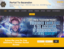Tablet Screenshot of portaltoascension.org